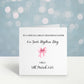 Baptism Card Girl, Personalised Baptism Card For Great Daughter, Christening Card