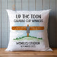 Toon Army Cushion, Cushion Gift For Newcastle United Football Fan, Angel Of The North, Carabao Cup Winners