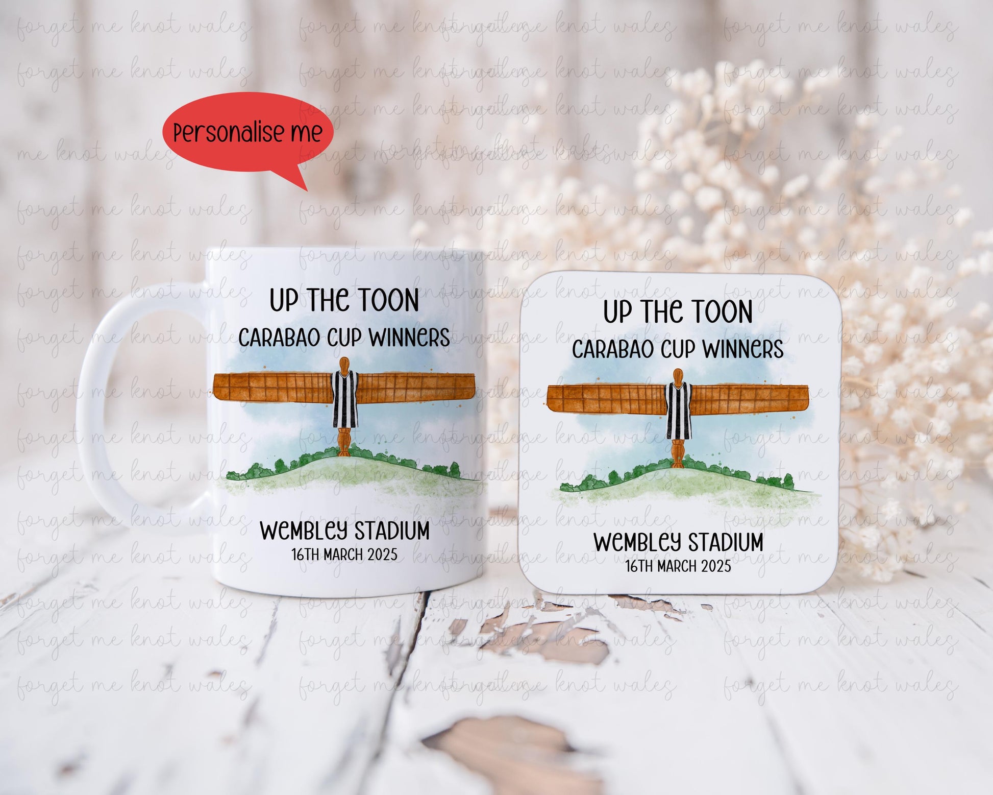 Toon Army Cushion, Cushion Gift For Newcastle United Football Fan, Angel Of The North, Carabao Cup Winners