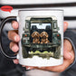Personalised Red Lab Land Rover Mug Gift, Border Collie, Cocker Spaniel, Rottweiler, Black Labrador, Border Terrier, Doberman, Red Lab
