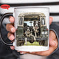 Personalised Border Collie Land Rover Mug Gift, Border Collie, Cocker Spaniel, Rottweiler, Black Labrador, Border Terrier, Doberman, Red Lab