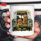 Personalised Border Terrier Land Rover Mug Gift, Border Collie, Cocker Spaniel, Rottweiler, Black Labrador, Yellow Lab, Doberman, Red Lab