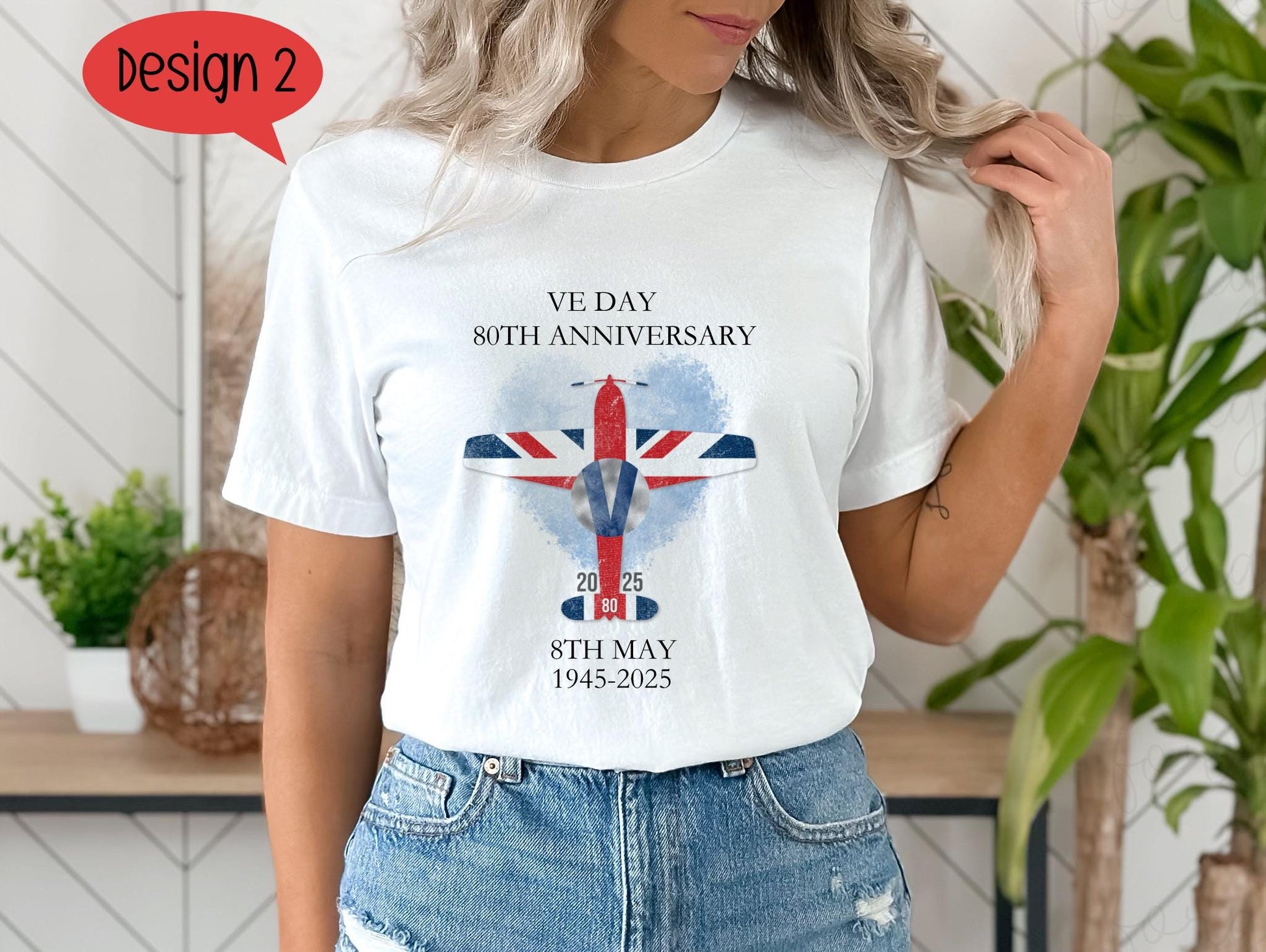 VE Day 80 T-Shirt, VE Day Commemorative T-Shirt, 80th Anniversary Remembrance Tee, 8th May 1945 - 2025