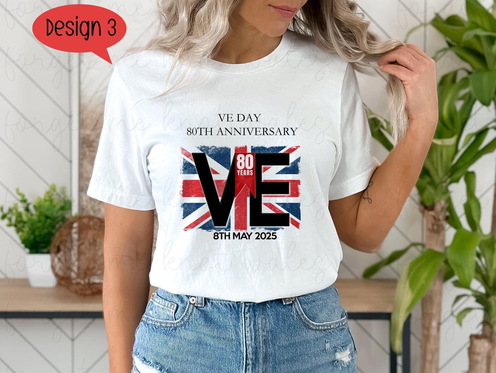 VE Day 80 T-Shirt, VE Day Commemorative T-Shirt, 80th Anniversary Remembrance Tee, 8th May 1945 - 2025
