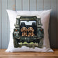 Personalised Rottweiler Land Rover Cushion Gift, Border Collie, Cocker Spaniel, Cockapoo, Black Labrador, Border Terrier, Doberman, Red Lab
