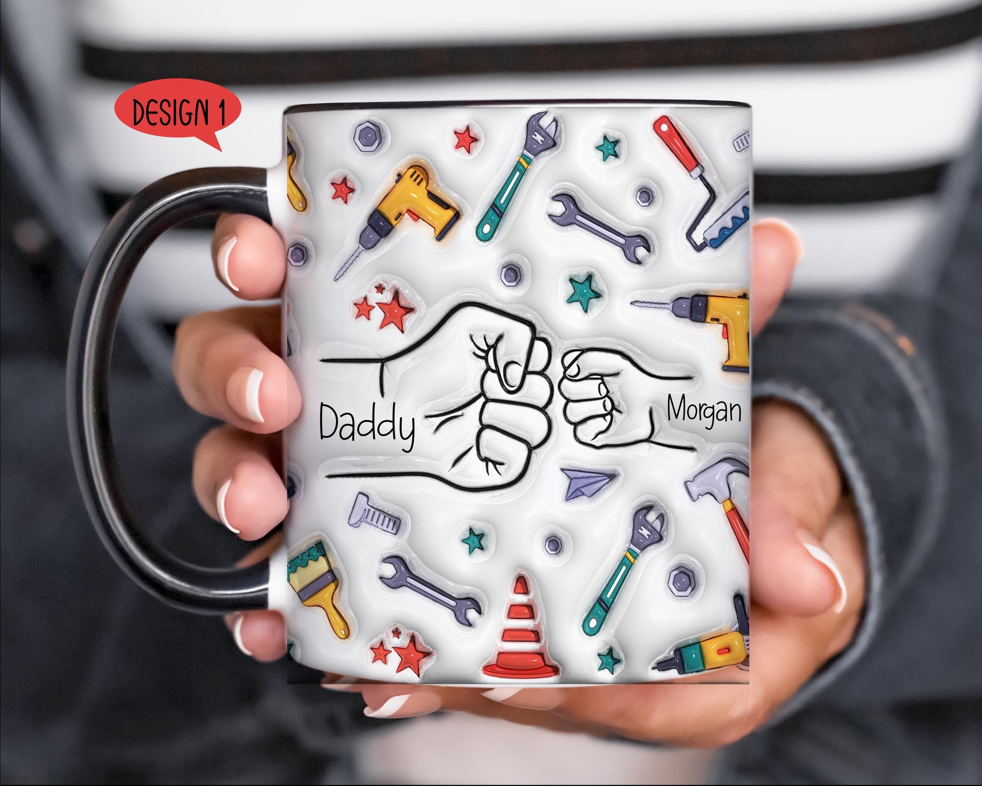 Fathers Day Mug, 3D Mug, 3D Effect Mug Fathers Day Gift For Dad, Gift For Him, Gift For Grampy