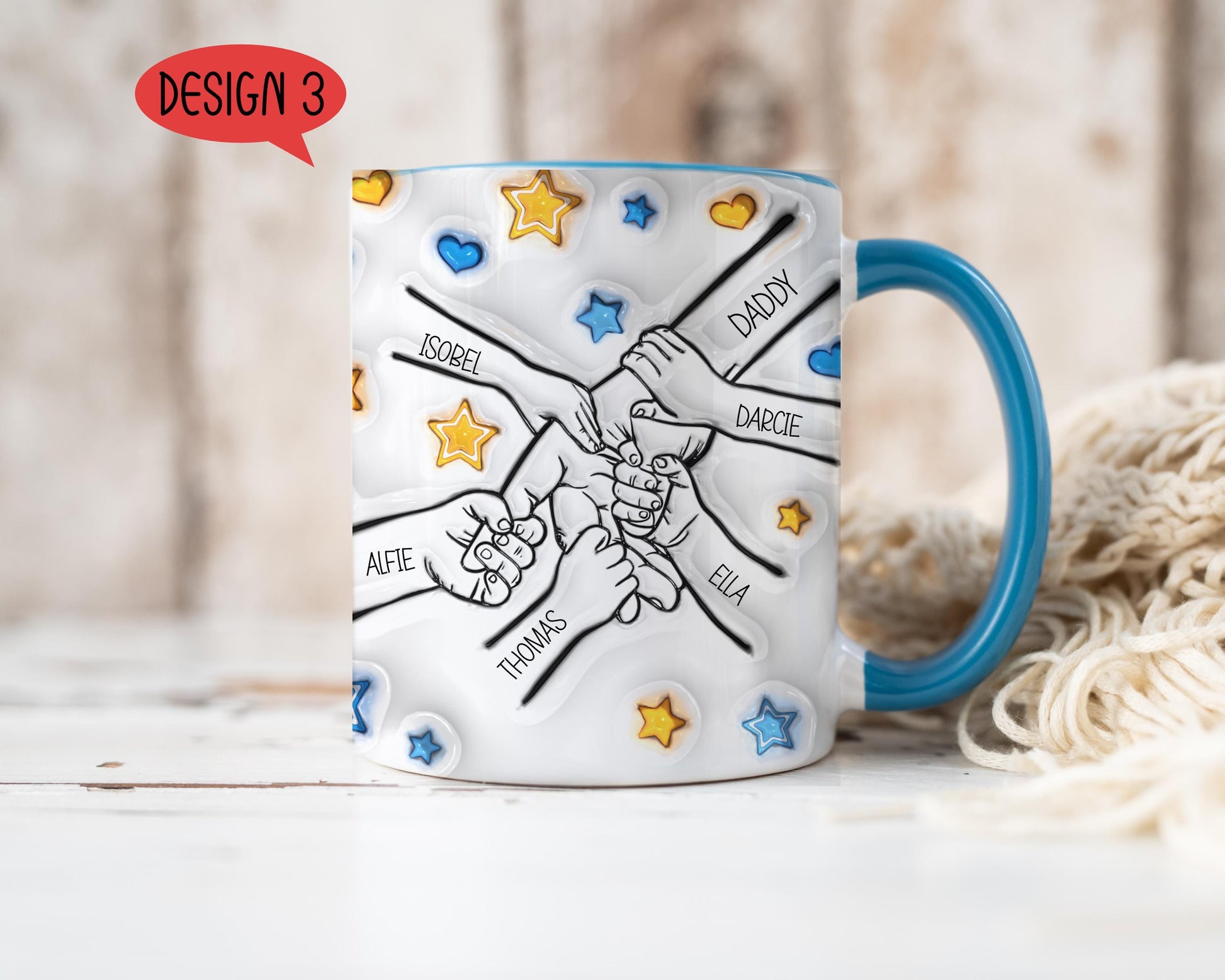 Fathers Day Mug, 3D Mug, 3D Effect Mug Fathers Day Gift For Dad, Gift For Him, Gift For Grampy