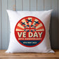 VE Day 80 Cushion, VE Day Commemorative Cushion, 80th Anniversary Remembrance Cushion, 8th May 1945 - 2025