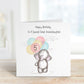 Great Granddaughter Elephant Birthday Card Personalised Birthday Card For Great Niece Or For A Special Little Girl Birthday Card