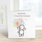 Great Granddaughter Elephant Birthday Card Personalised Birthday Card For Great Niece Or For A Special Little Girl Birthday Card