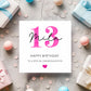 Granddaughter 13th Birthday Card, Personalised 13th Birthday Card For Daughter, Officially A Teenager Card, Daughter 13th Birthday Card