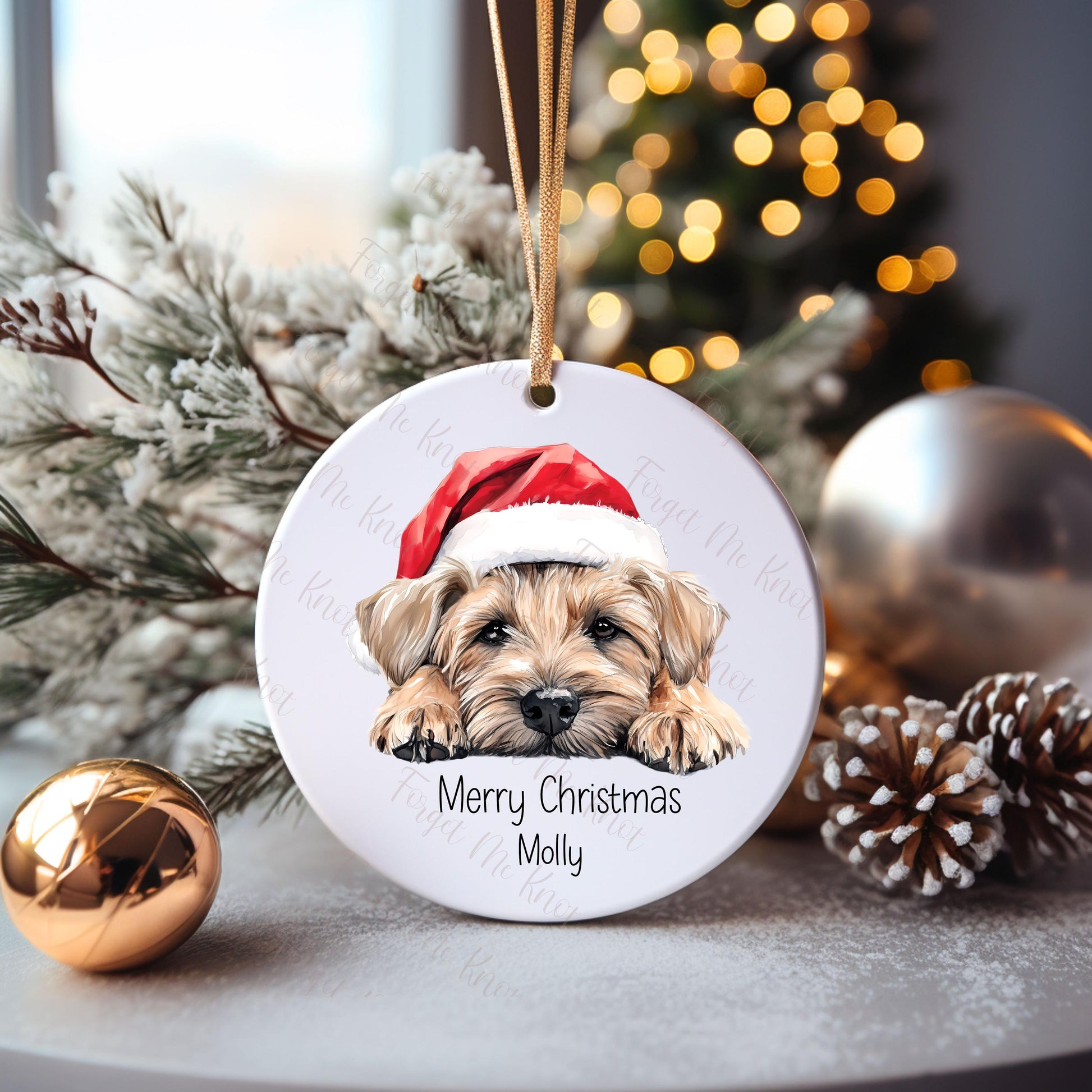 West Highland Terrier Christmas Bauble, Personalised Pet Dog Christmas Tree Decoration, Gift For Dog Family, Dog Lover, Xmas Bauble