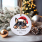 West Highland Terrier Christmas Bauble, Personalised Pet Dog Christmas Tree Decoration, Gift For Dog Family, Dog Lover, Xmas Bauble