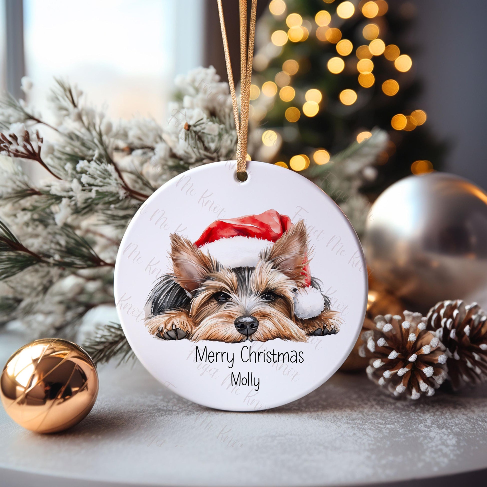 West Highland Terrier Christmas Bauble, Personalised Pet Dog Christmas Tree Decoration, Gift For Dog Family, Dog Lover, Xmas Bauble