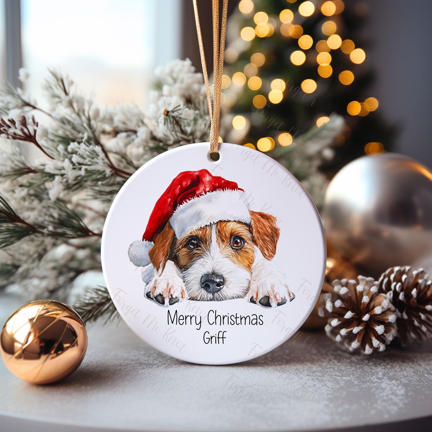 West Highland Terrier Christmas Bauble, Personalised Pet Dog Christmas Tree Decoration, Gift For Dog Family, Dog Lover, Xmas Bauble