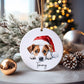 Border Terrier Christmas Bauble, Personalised Pet Dog Christmas Tree Decoration, Gift For Dog Family, Dog Lover, Xmas Bauble,
