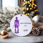 Rugby Christmas Tree Decoration, Personalised Rugby Christmas Tree Bauble, Grandson Xmas Gift