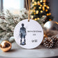 Rugby Christmas Tree Decoration, Personalised Rugby Christmas Tree Bauble, Grandson Xmas Gift