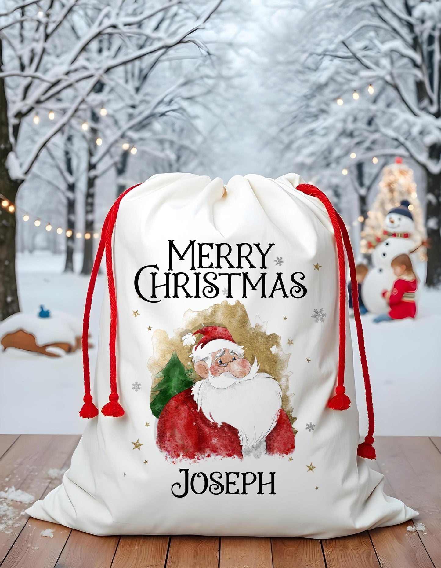 Christmas Present Sack, Large Christmas Present Sack, Personalised Santa Sack, Father Christmas Sack,