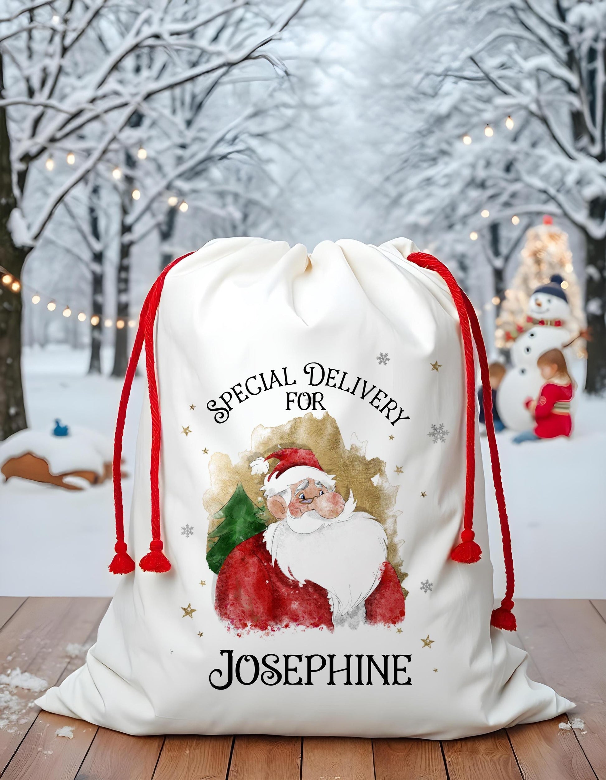 Christmas Present Sack, Large Christmas Present Sack, Personalised Santa Sack, Father Christmas Sack,