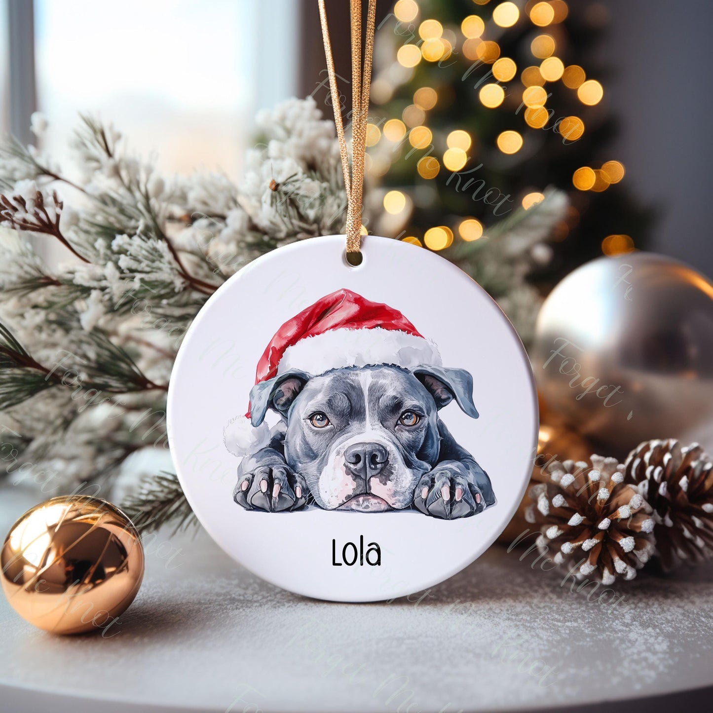 Border Terrier Christmas Bauble, Personalised Pet Dog Christmas Tree Decoration, Gift For Dog Family, Dog Lover, Xmas Bauble,