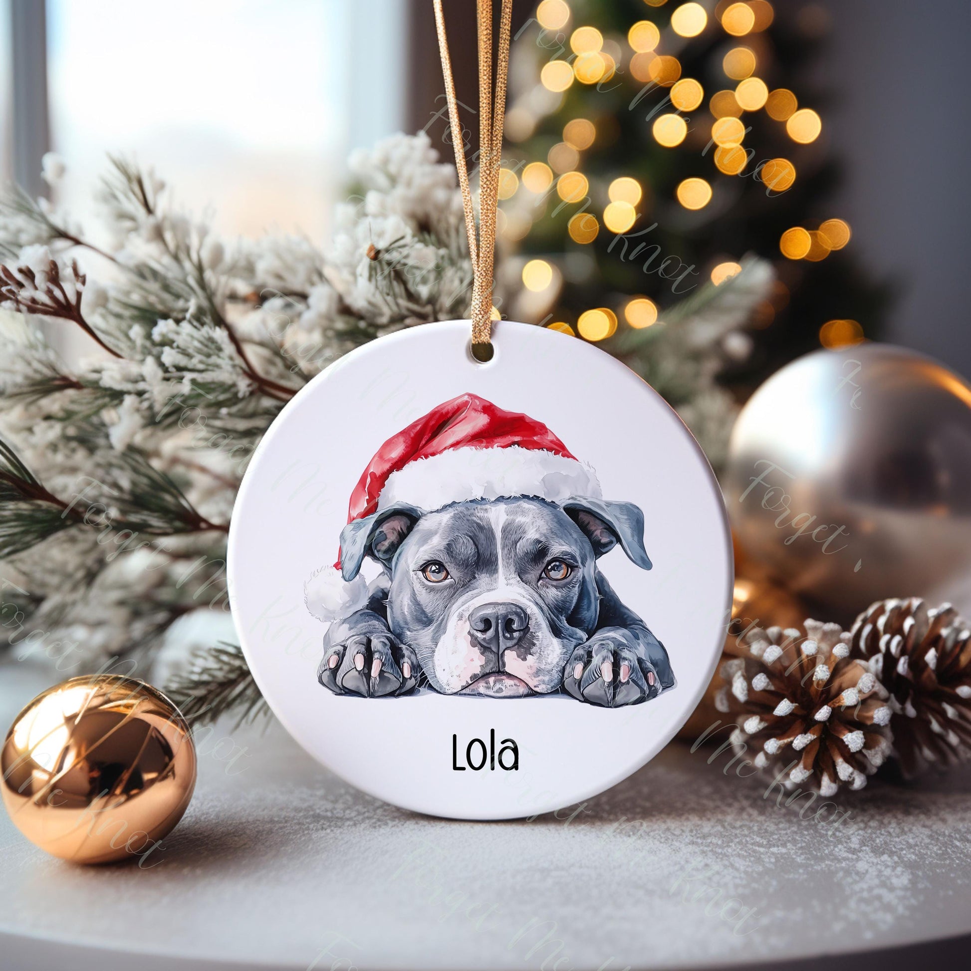 Border Terrier Christmas Bauble, Personalised Pet Dog Christmas Tree Decoration, Gift For Dog Family, Dog Lover, Xmas Bauble,