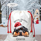 Dog Christmas Sack, Christmas Present Sack, Personalised Stocking, Father Christmas Sack, Santa Present Sack, Rottweiler Xmas Present Sack