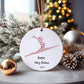 Gymnast Christmas Tree Decoration, Personalised Bauble, Sports , Granddaughter Xmas Gift