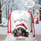 Dog Christmas Sack, Personalised Dog Stocking, Dog Christmas Eve Sack Lots of Different Breeds Available, Labrador