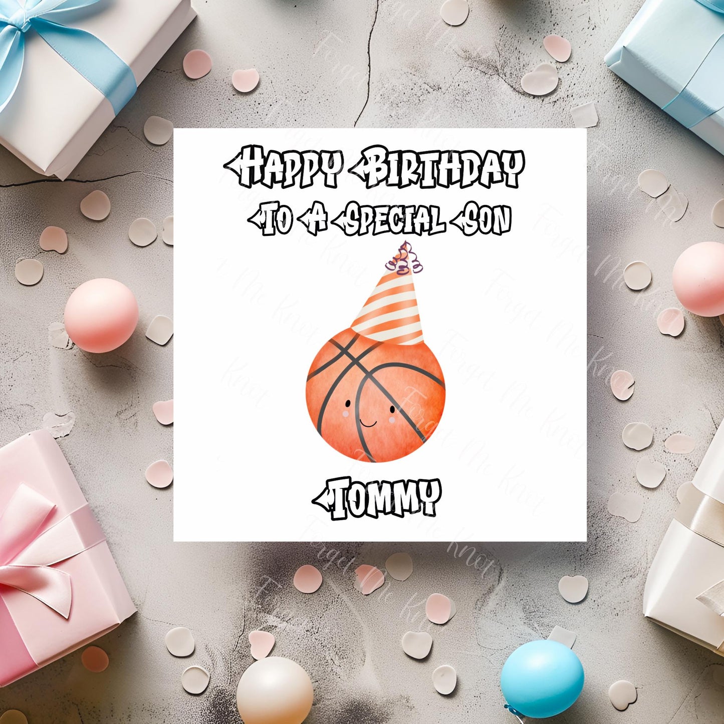 Funny Football Birthday Card for Grandson – Personalised Football Card – Luxury 6x6 Linen Card – Boys Birthday Card – Made in UK