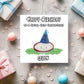 Funny Football Birthday Card for Granddaughter – Personalised Football Card – Luxury 6x6 Linen Card – Granddaughter Birthday Card