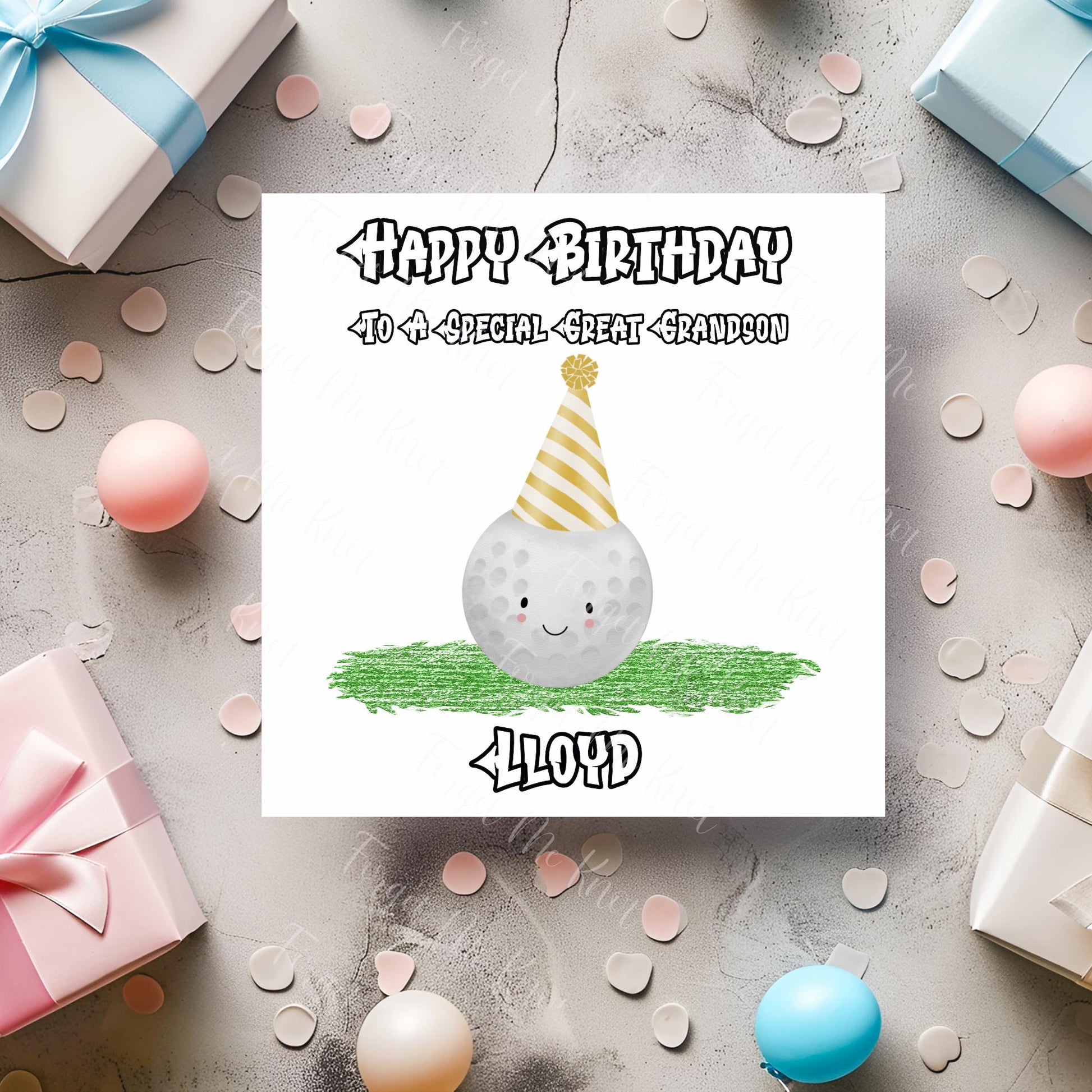 Funny Rugby Birthday Card for Granddaughter – Personalised Rugby Card – Luxury 6x6 Linen Card – Boys/Girls Birthday Card – Made in UK