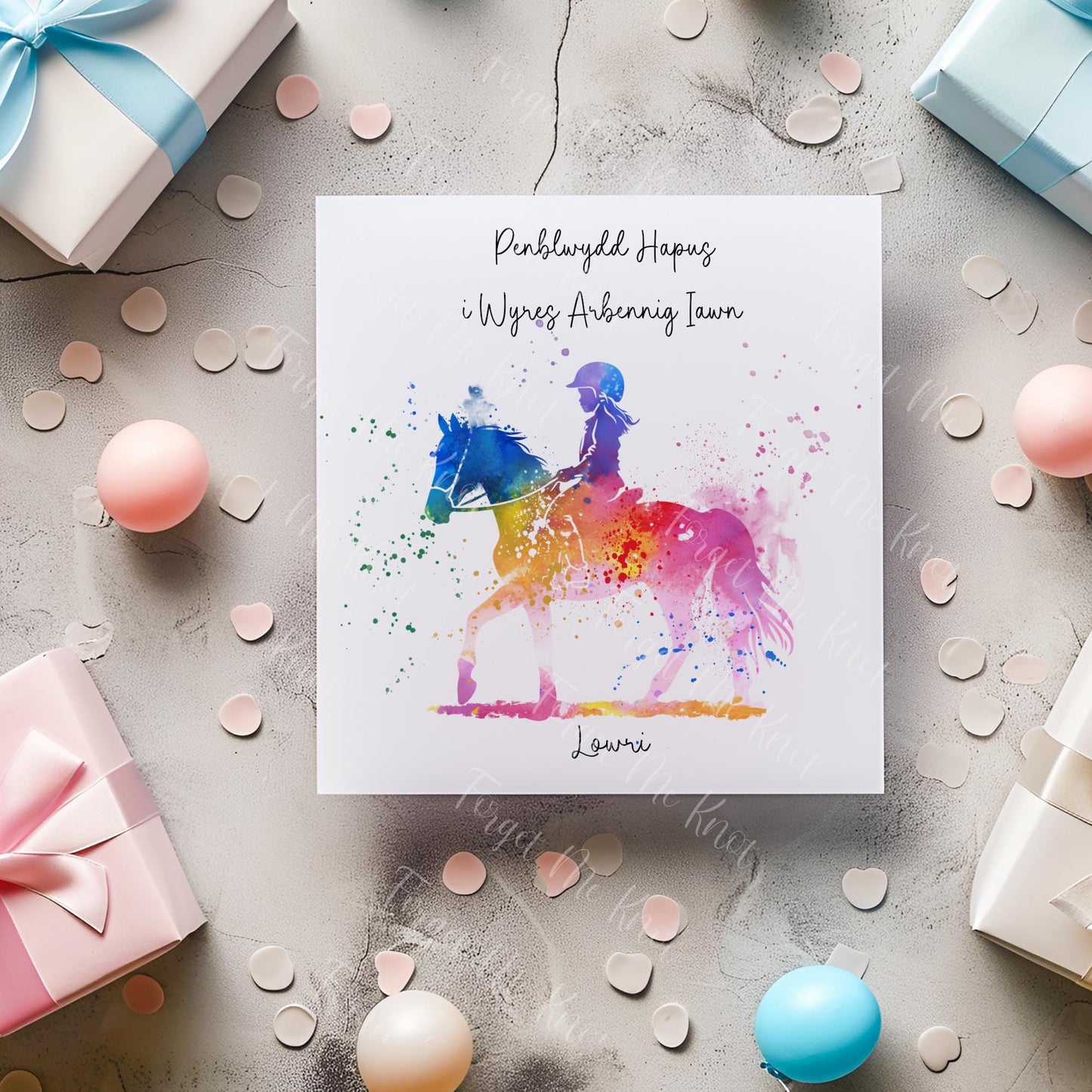 Penblwydd Hapus i Or-wyres Arbennig Iawn, Cerdyn Cymraeg, Welsh Birthday Card For Great Granddaughter, Any title