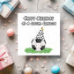 Funny Golf Birthday Card for Grandson – Personalised Golf Card – Luxury 6x6 Linen Card – Boys Birthday Card – Made in UK