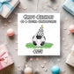 Funny Football Birthday Card for Grandson – Personalised Football Card – Luxury 6x6 Linen Card – Boys Birthday Card – Made in UK