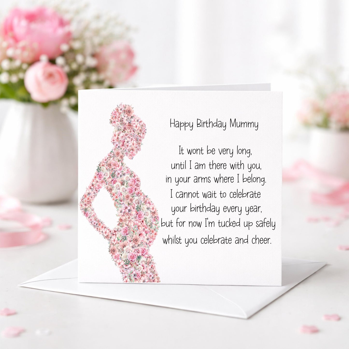 Birthday Card for Mummy from Bump – Pregnancy Birthday Card - Birthday From Bump To Mummy