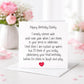 Birthday Card for Daddy from Bump – Daddy-to-Be Birthday Card - Birthday Card From Bump