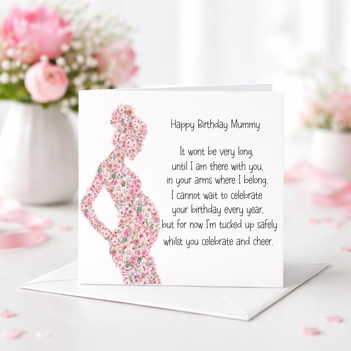 Birthday Card for Mummy from Bump – Pregnancy Birthday Card - Birthday From Bump To Mummy