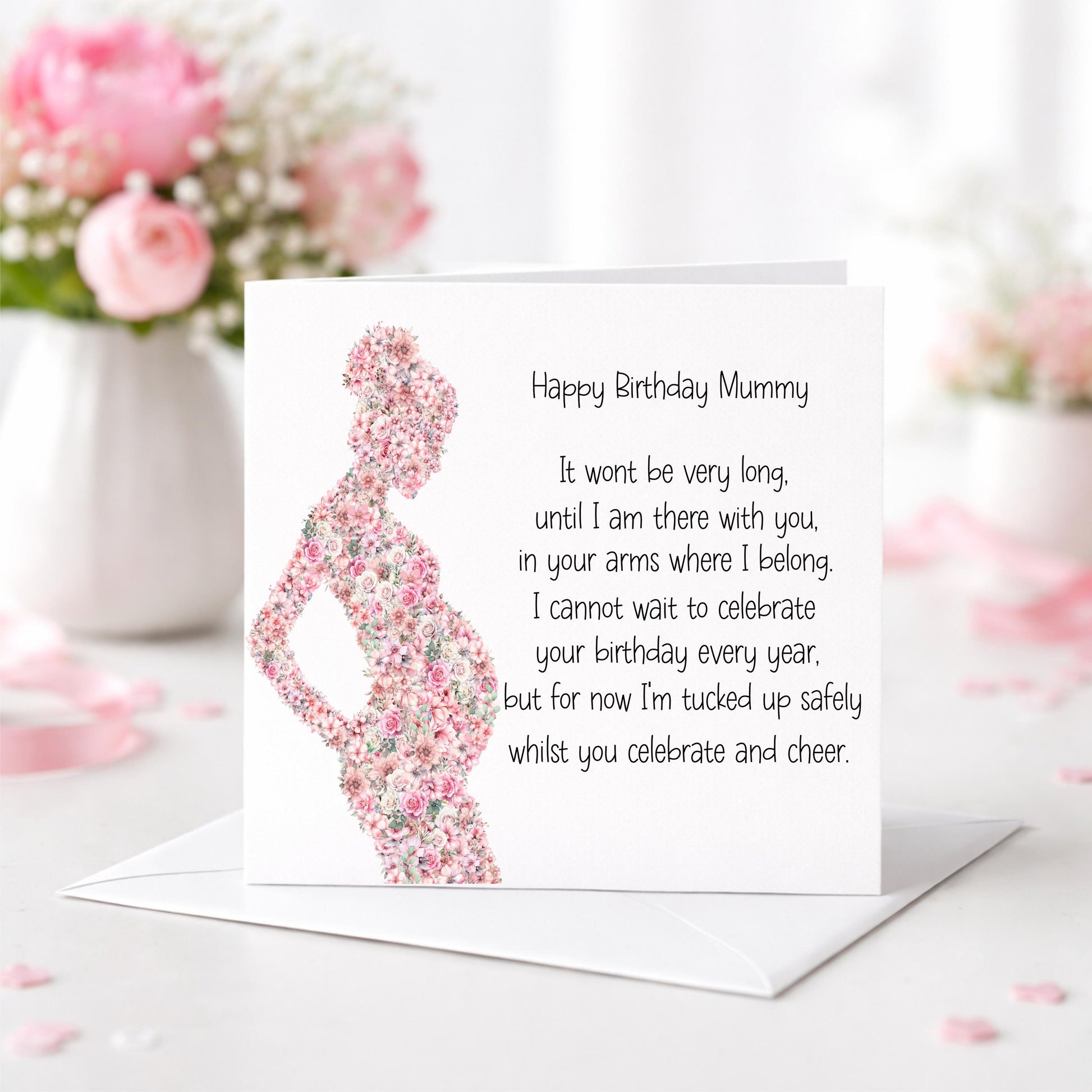 Birthday Card for Mummy from Bump – Pregnancy Birthday Card - Birthday From Bump To Mummy