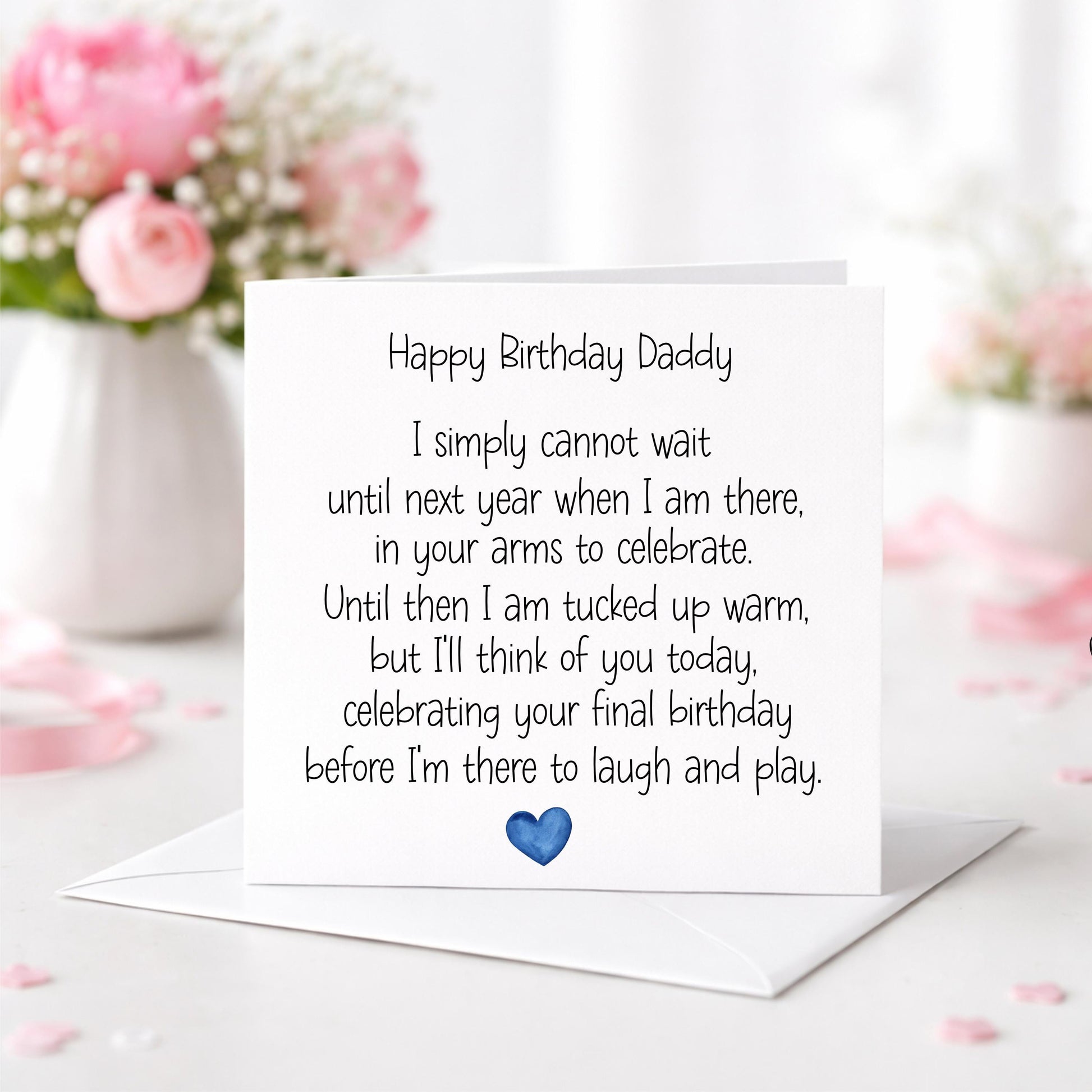Birthday Card for Daddy from Bump – Daddy-to-Be Birthday Card - Birthday Card From Bump