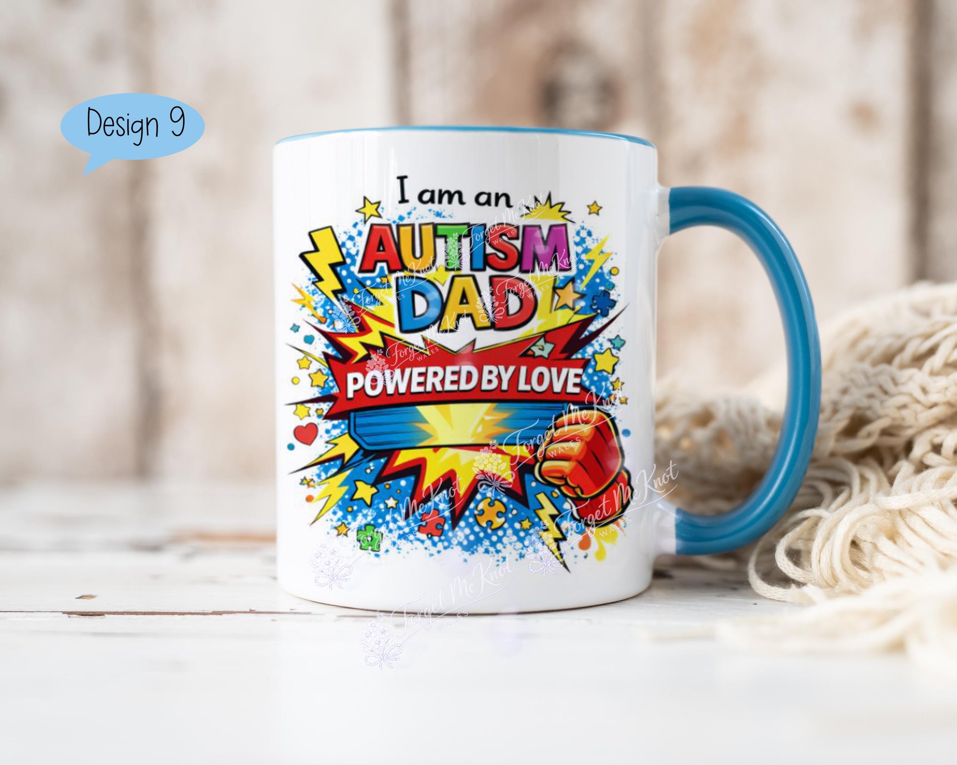 Autism Dad Mug - Fighting For My Hero Mug - Autism Awareness Gift For Dad - Special Needs Dad Gift - Father's Day Autism Mug