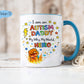 Autism Dad Mug - Fighting For My Hero Mug - Autism Awareness Gift For Dad - Special Needs Dad Gift - Father's Day Autism Mug