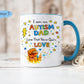 Autism Dad Mug - Fighting For My Hero Mug - Autism Awareness Gift For Dad - Special Needs Dad Gift - Father's Day Autism Mug