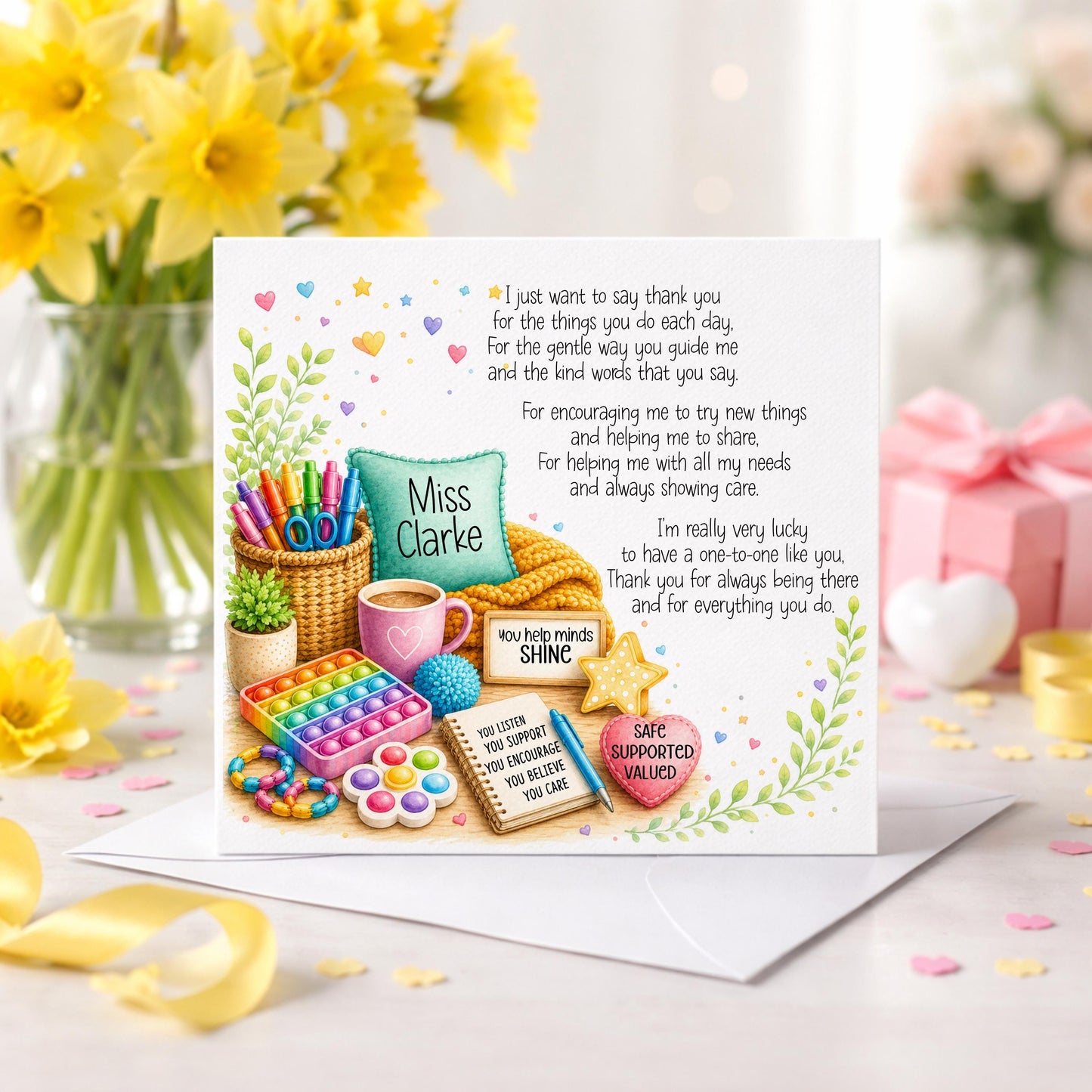 Personalised SENCO Thank You Card | School Thank You Card | SEN Support Appreciation Card