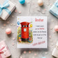 Funny Red Post Box Birthday Card | Cute British Postbox Card | Personalised Birthday Card | Fun Kids Birthday Card