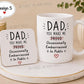 Funny Dad Mug | Dad Mug with Optional Coaster | Choose Design 1–9 | Father’s Day Mug | Funny Gift for Dad