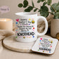 Funny Father’s Day Mug & Coaster for Mum | Mum Doing Both Parents Gift | Choice of 9 Funny Designs | Cheeky Novelty Mug