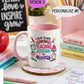 Teaching Assistant Mug & Coaster Set | Personalised Thank You Gift | Choose Mug Colour
