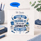 Teacher Thank You Card | Personalised Linen Card | 9 Designs to Choose From | Teacher Appreciation Card