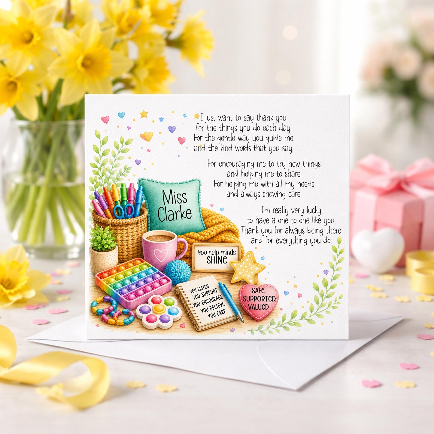 Personalised SENCO Thank You Card | School Thank You Card | SEN Support Appreciation Card
